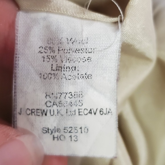 J Crew Womens Wool Factory Skirted Dress Coat Size 4 Blue‎ Formal Sophisticated - Picture 7 of 13